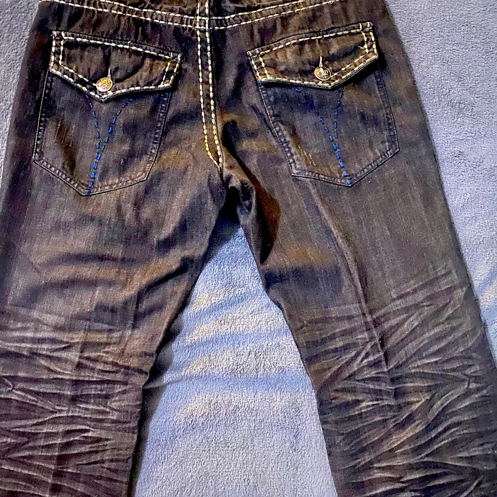 Men’s Black Smash Jeans- 38 waist- Long length